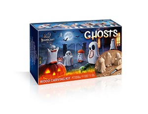 Ghosts -  Wood Carving Kit