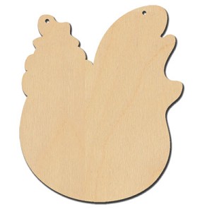 CC-More Funky Chickens w/scarf (Retired Shape)